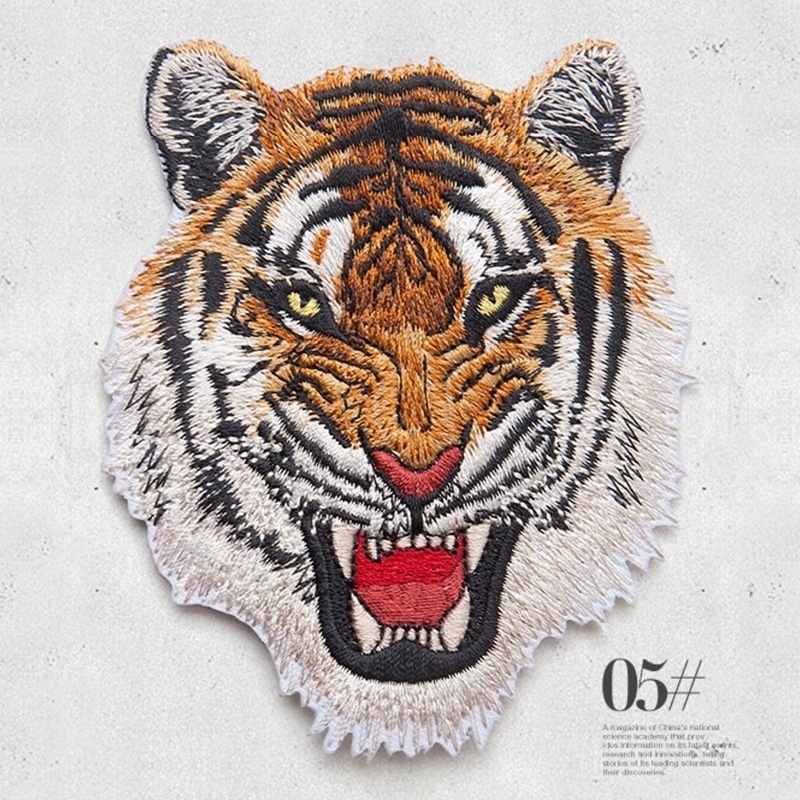 Streetwear Brand Stickers - Animal Tiger Leopard Embroidery Patches Ironing