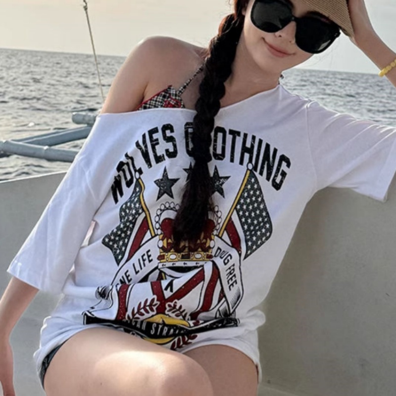 Streetwear Brand America - Korean Y2K Brand Retro Letter Graphic