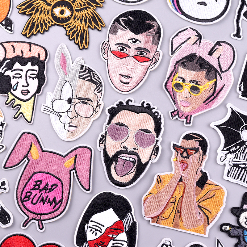 Streetwear Brand Stickers - Bad Bunny Patches For Clothing Singer