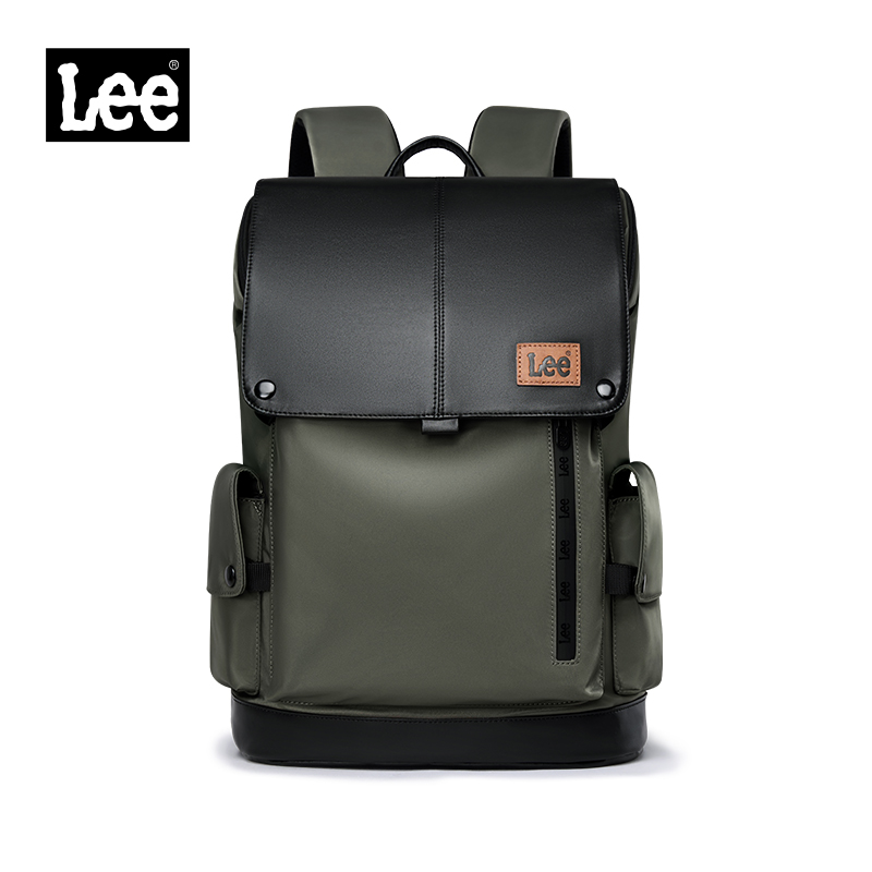 Streetwear Brand Backpack - Lee Brand Large Capacity Flip Leather