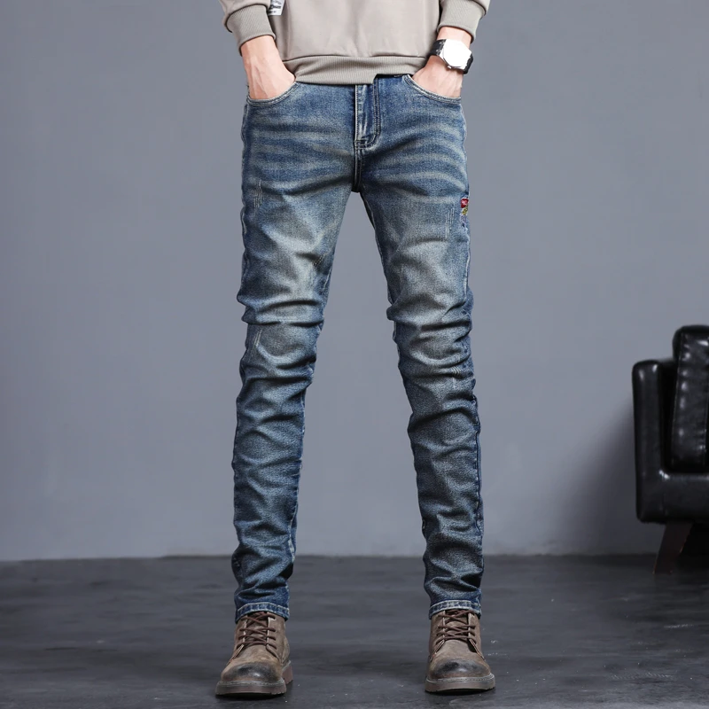 Streetwear Brand Jeans - Men's Fashion Vintage Jeans Autumn New