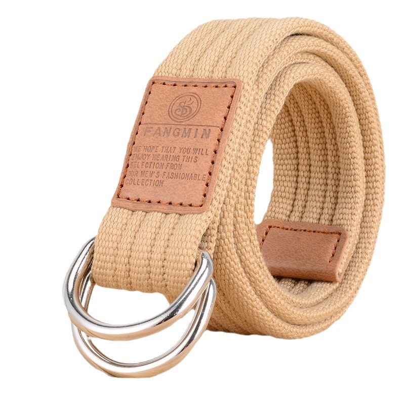 New Unisex Canvas Belt Double  - Off White Belt 评论和价格
