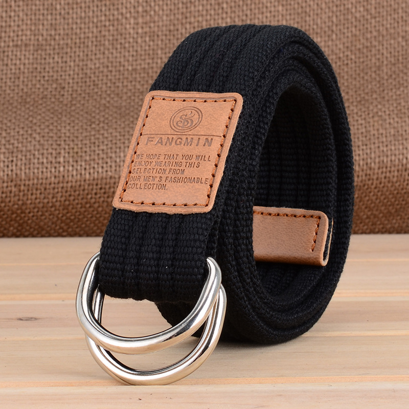 New Unisex Canvas Belt Double  - Off White Belt 评论和价格