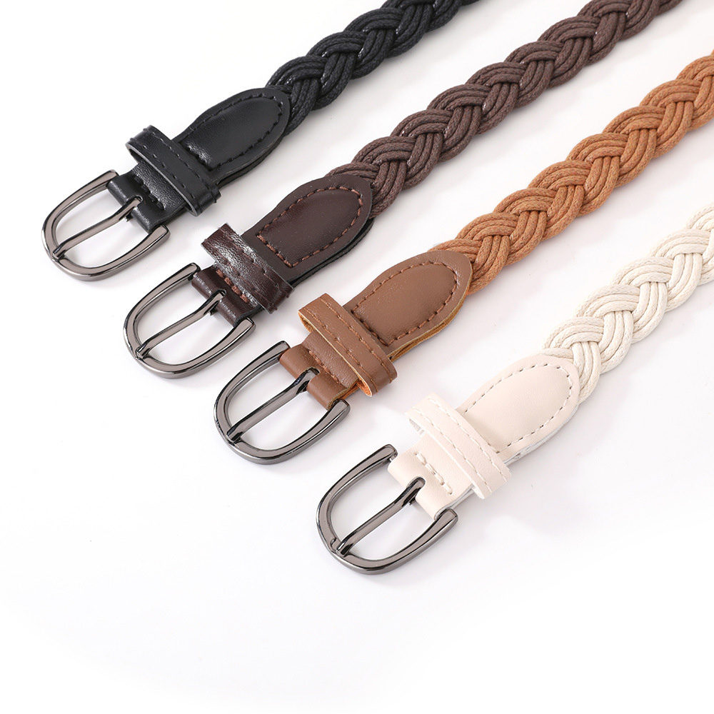 Women's Retro Vintage Woven Th - Off White Belt 评论和价格