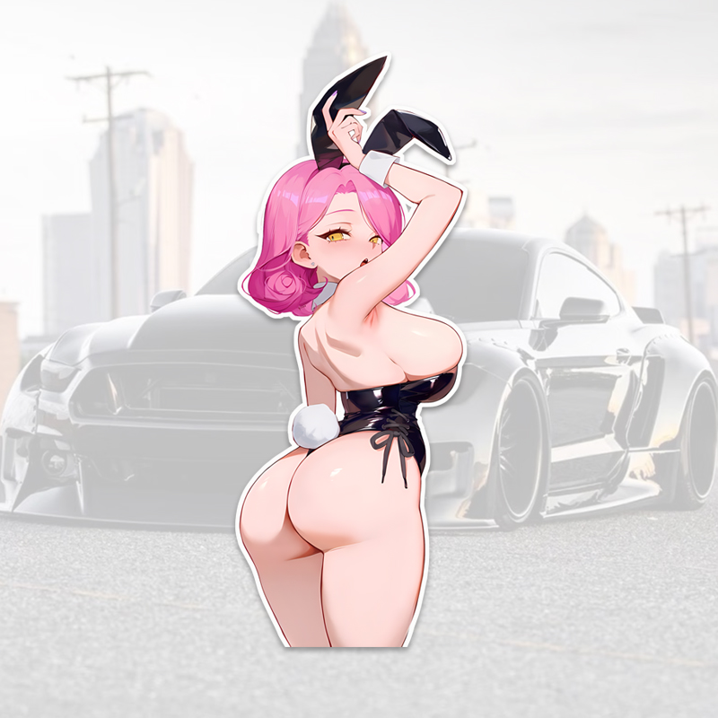 DM22# Anime Car Sticker Rabbit - Streetwear Brand Stickers 评论和价格
