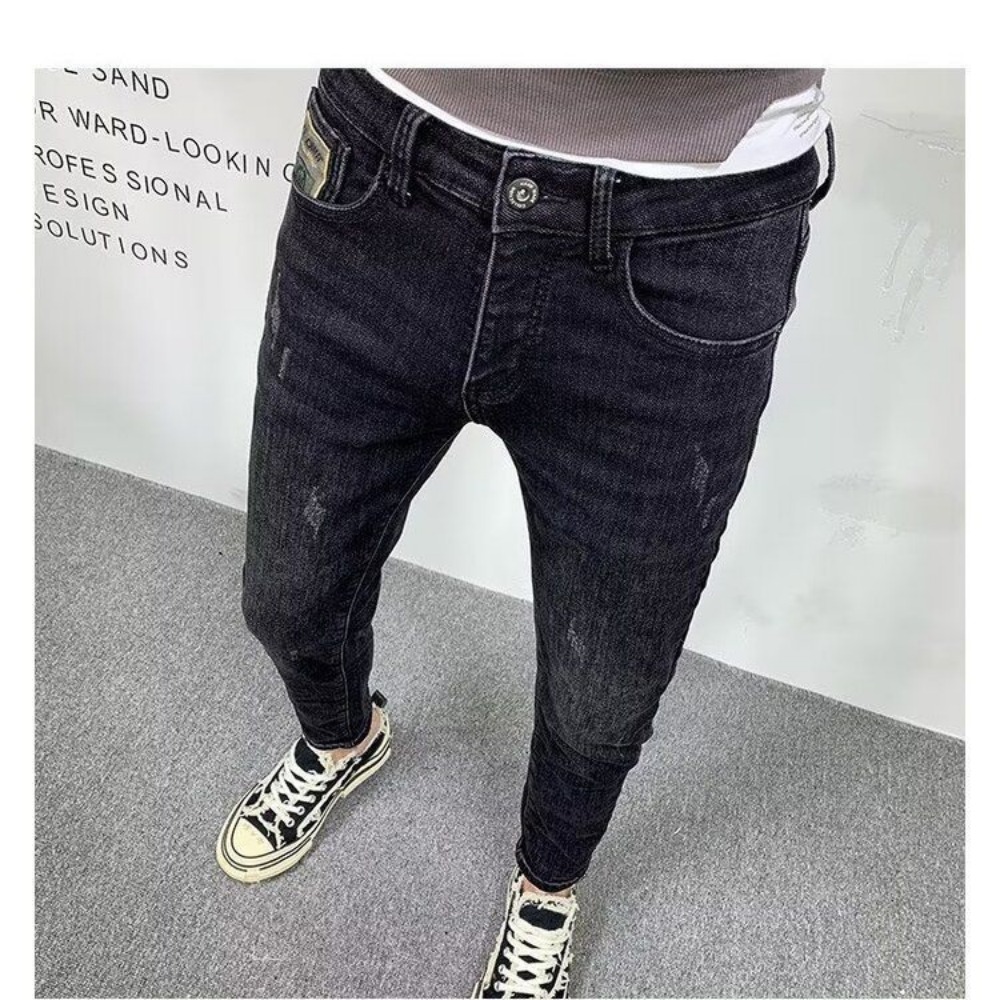 New Fashion Spring Autumn Men' - Streetwear Brand Denim 评论和价格