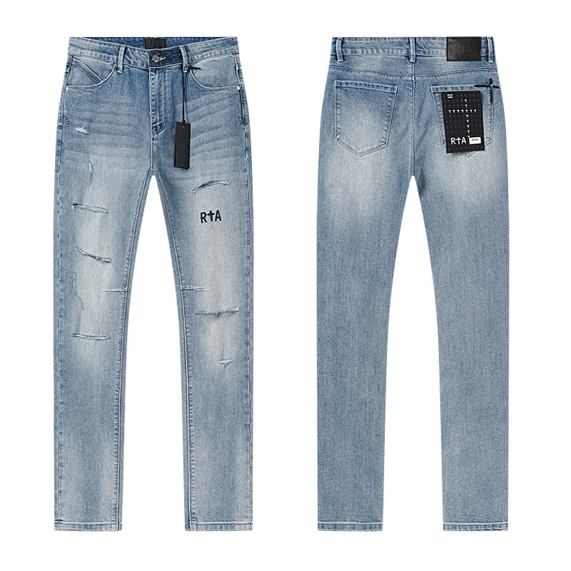 RTA Brand Men's Slim Fit Paint - Streetwear Brand Denim 评论和价格