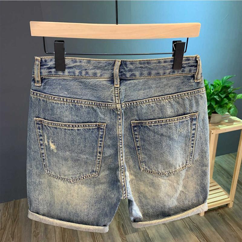 High Street Ripped Denim Short - Streetwear Brand Pants 评论和价格