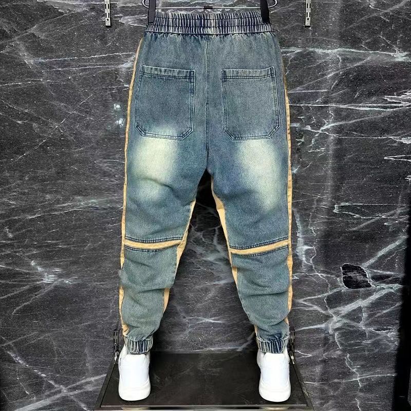 2024 New Harem Pants Spliced C - Streetwear Brand Denim 评论和价格