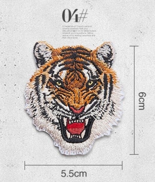 Animal Tiger Leopard Embroider - Streetwear Brand Stickers 评论和价格