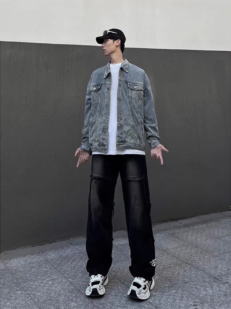 American Vibe Print Men's Jean - Streetwear Brand Denim 评论和价格