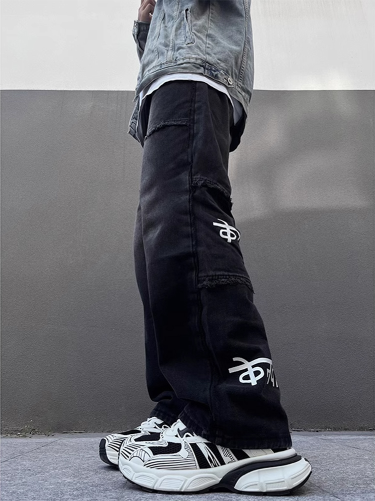 American Vibe Print Men's Jean - Streetwear Brand Denim 评论和价格