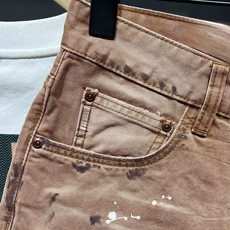 Hip-Hop Streetwear Men's Denim - Streetwear Brand Pants 评论和价格