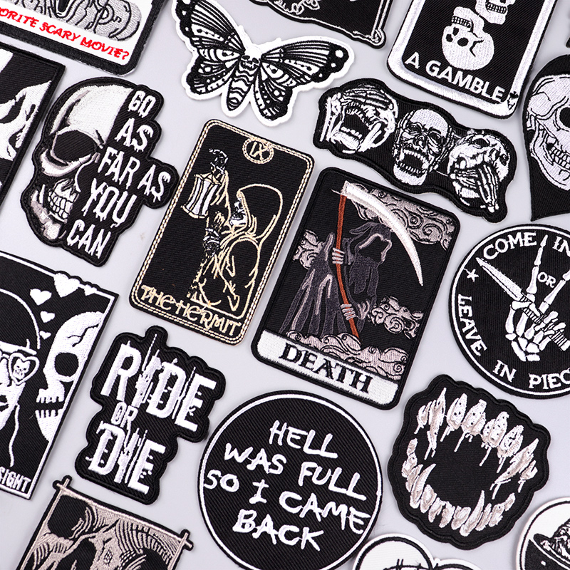 The Death Embroidery Iron On P - Streetwear Brand Stickers 评论和价格