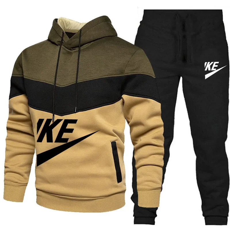 2025 New Men Autumn Winter Set - Streetwear Brand Hoodie 评论和价格