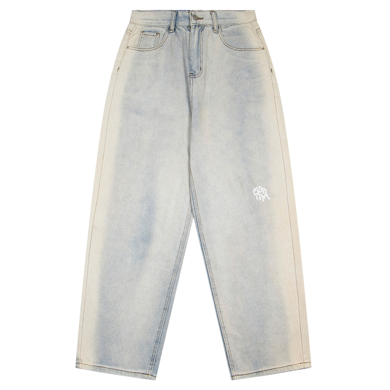 American Style Distressed Lett - Streetwear Brand Jeans 评论和价格
