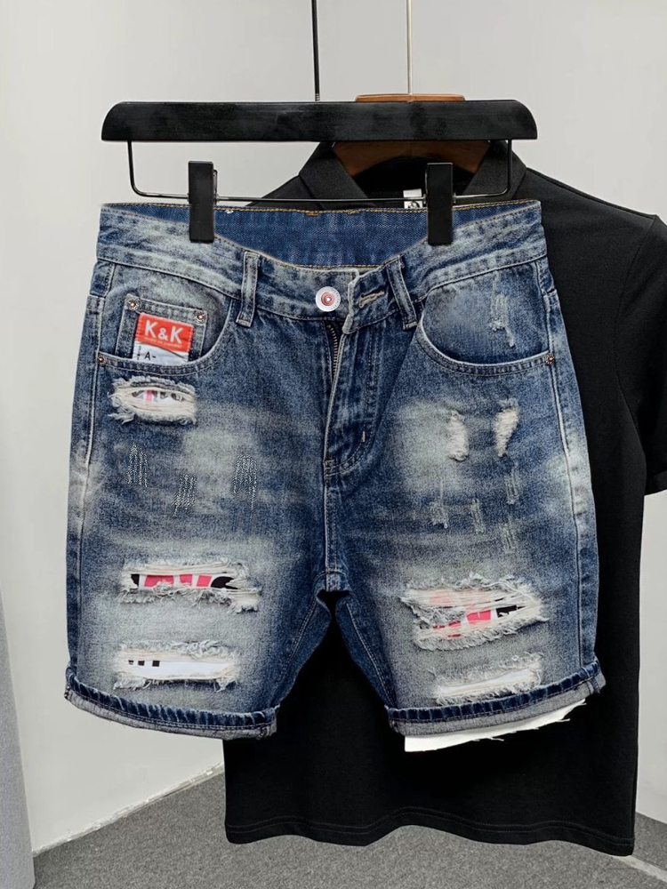 2026 Summer Ripped Straight Me - Streetwear Brand Denim 评论和价格