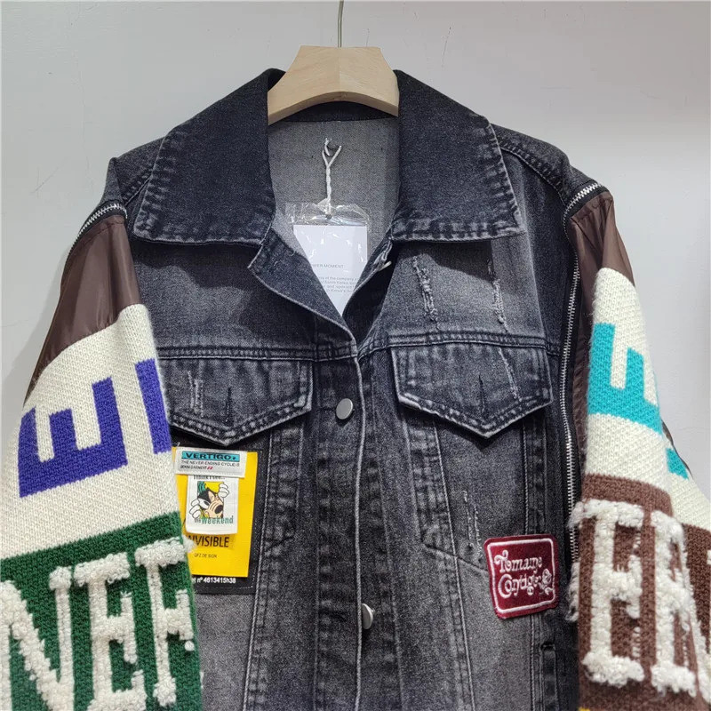 Women Denim Jacket  Autumn Fas - Streetwear Brand Pants 评论和价格