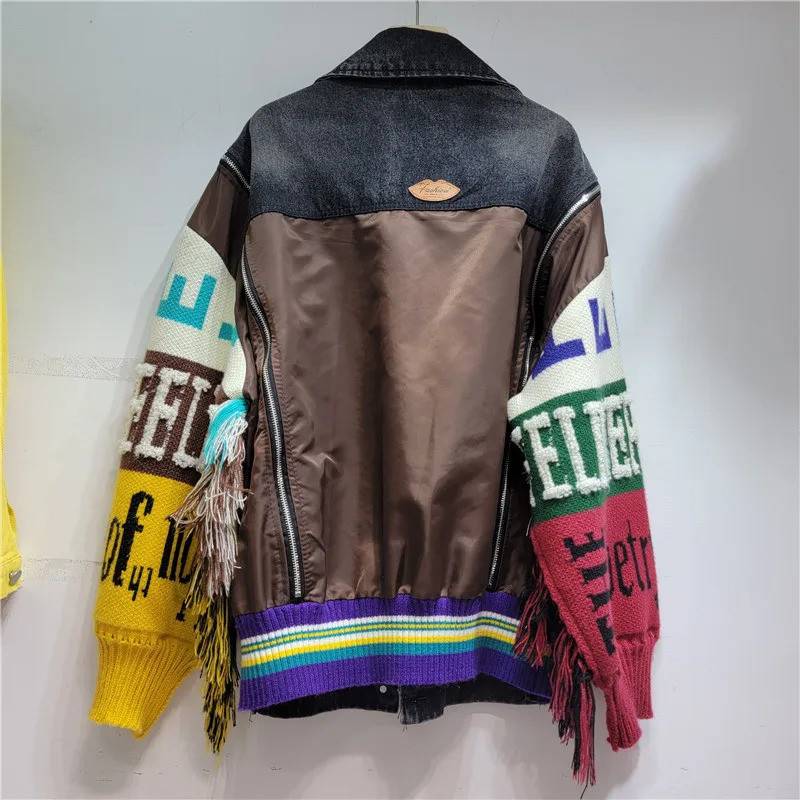 Women Denim Jacket  Autumn Fas - Streetwear Brand Pants 评论和价格