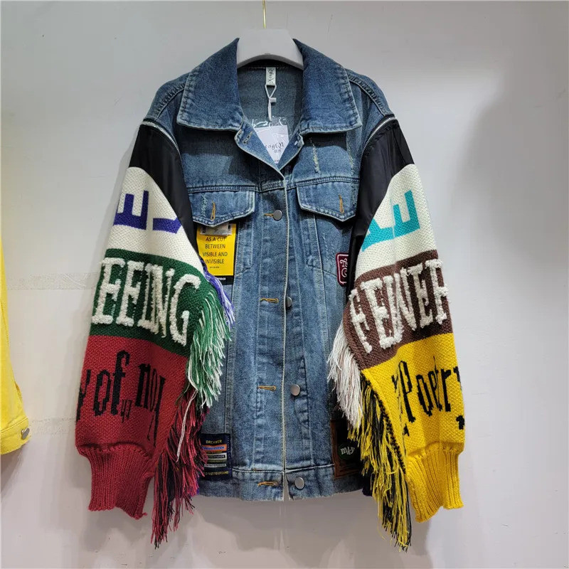 Women Denim Jacket  Autumn Fas - Streetwear Brand Pants 评论和价格