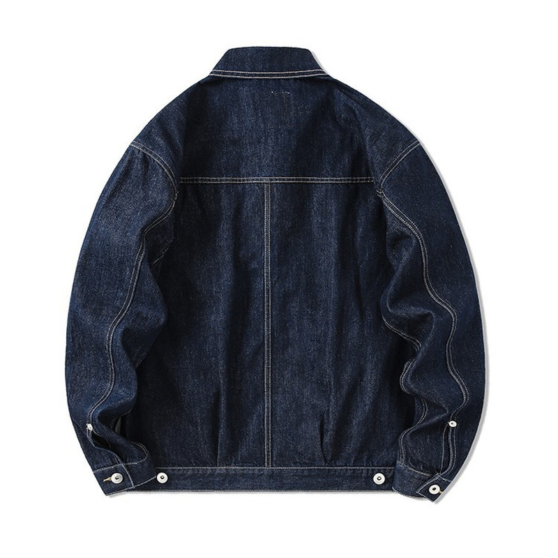 Tide Brand Dark Blue Denim Jac - Streetwear Brand Denim 评论和价格