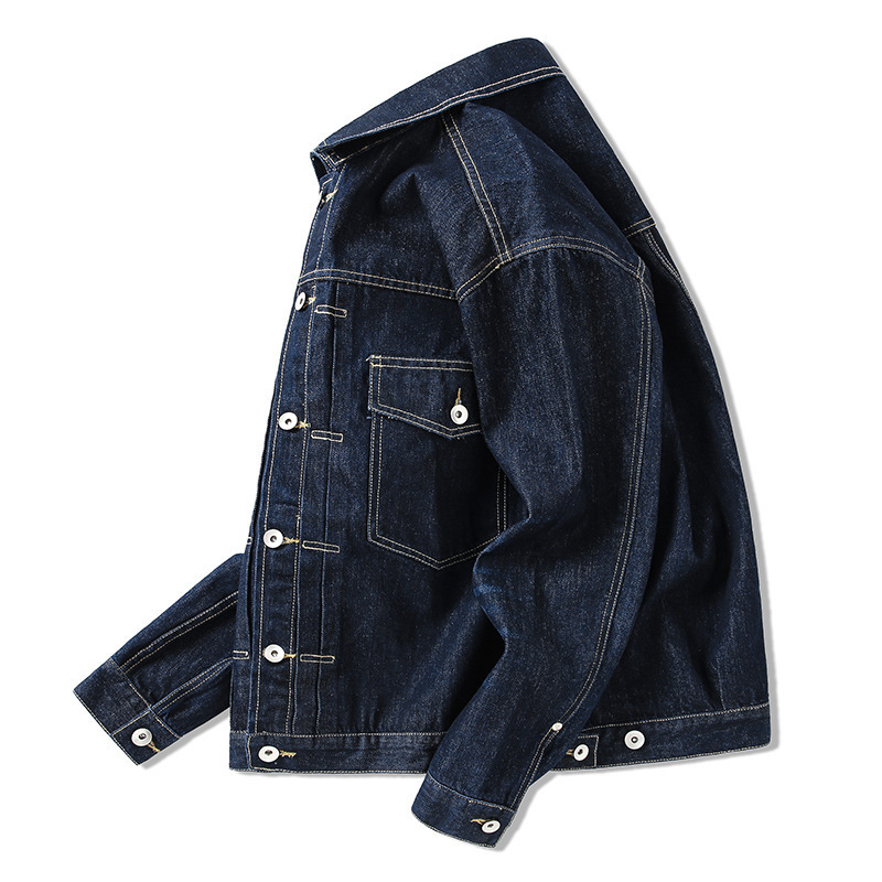 Tide Brand Dark Blue Denim Jac - Streetwear Brand Denim 评论和价格
