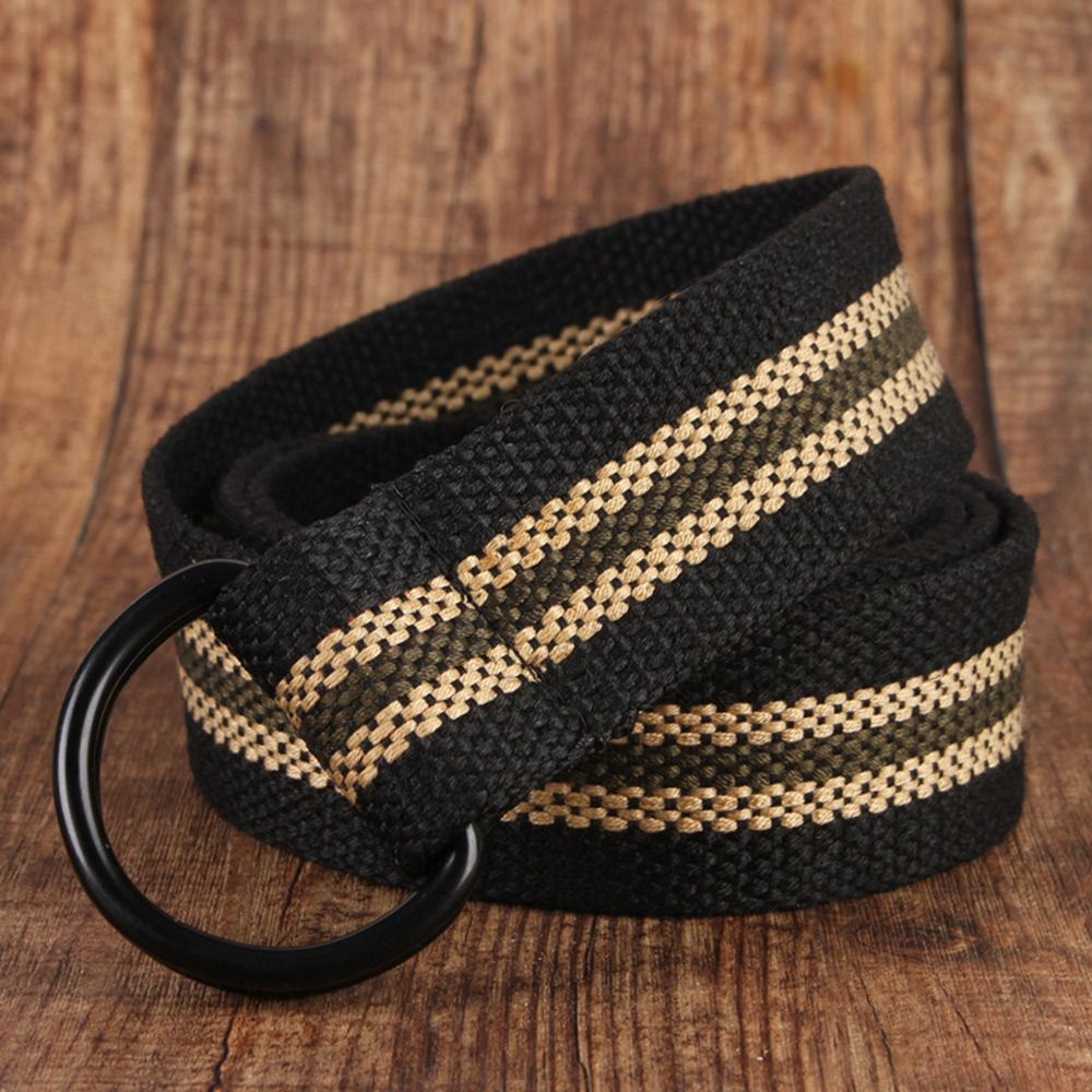 Men Women Nylon Braided Canvas - Off White Belt 评论和价格