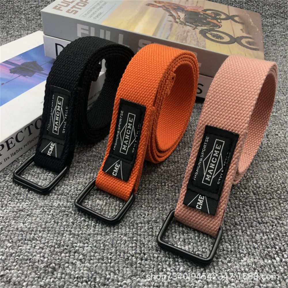 Women Man Nylon Braided Canvas - Off White Belt 评论和价格