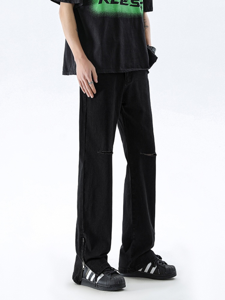 Bla Ripped Jeans Men's Summer  - Streetwear Brand Denim 评论和价格