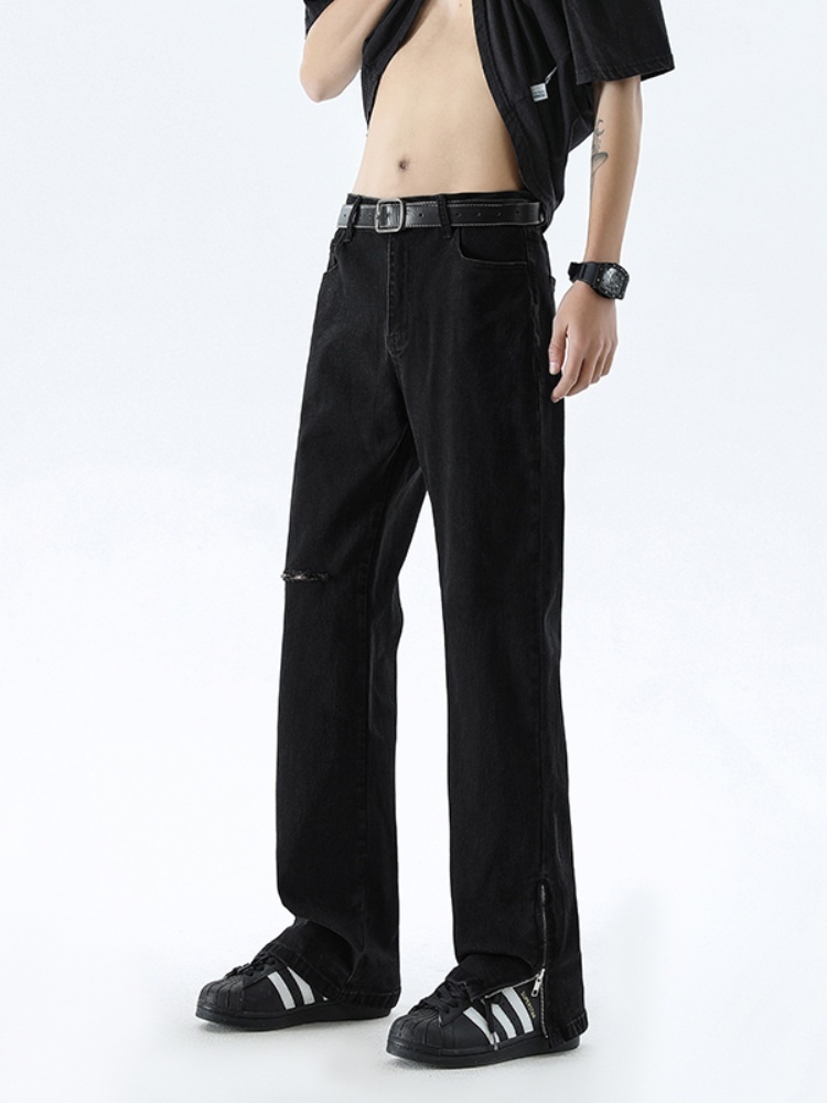 Bla Ripped Jeans Men's Summer  - Streetwear Brand Denim 评论和价格