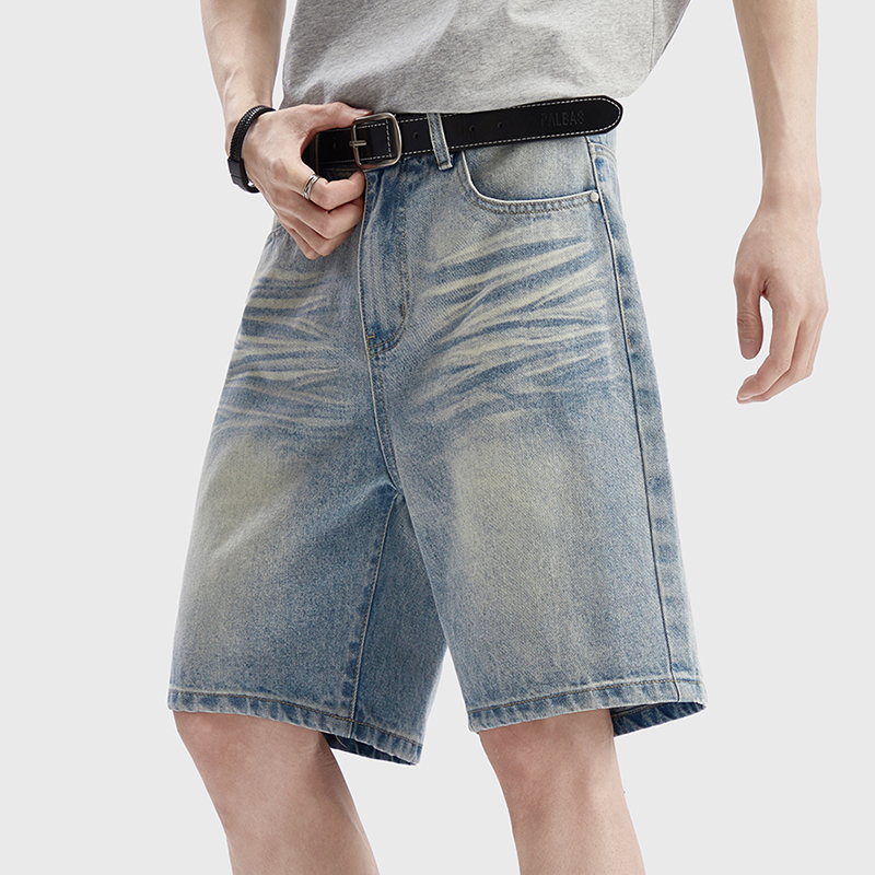 Vintage Washed Denim Shorts Me - Streetwear Brand Pants 评论和价格
