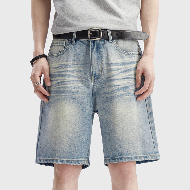 Vintage Washed Denim Shorts Me - Streetwear Brand Pants 评论和价格