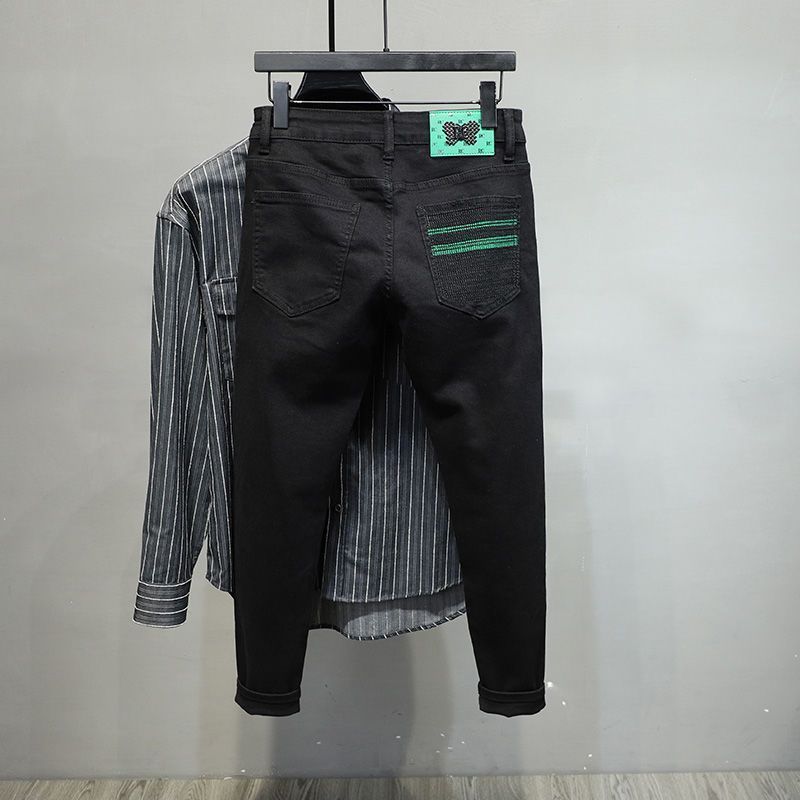 Luxury Brand Men Jeans Men's B - Streetwear Brand Denim 评论和价格