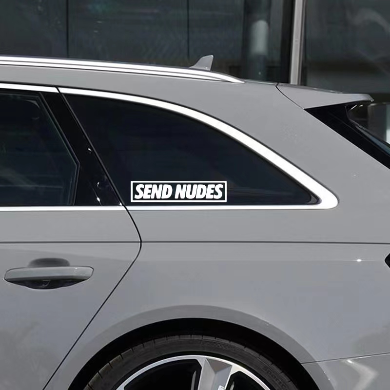 Send Nudes Car Stickers for Wi - Streetwear Brand Stickers 评论和价格