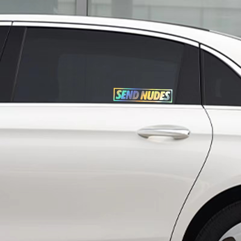 Send Nudes Car Stickers for Wi - Streetwear Brand Stickers 评论和价格