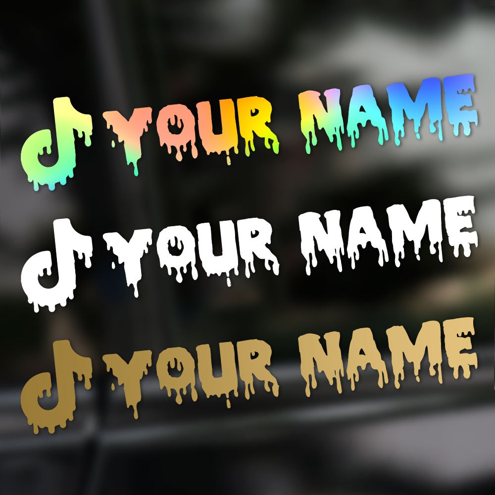 1pc Creative Fluid Art Letter  - Streetwear Brand Stickers 评论和价格