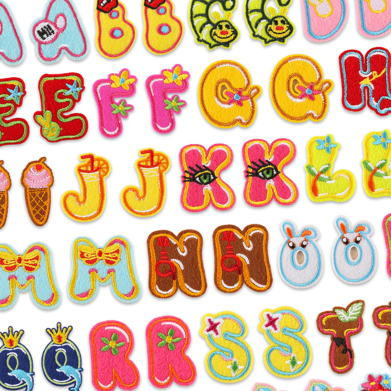 26pcs/Bulk Sets Letter Patch A - Streetwear Brand Stickers 评论和价格