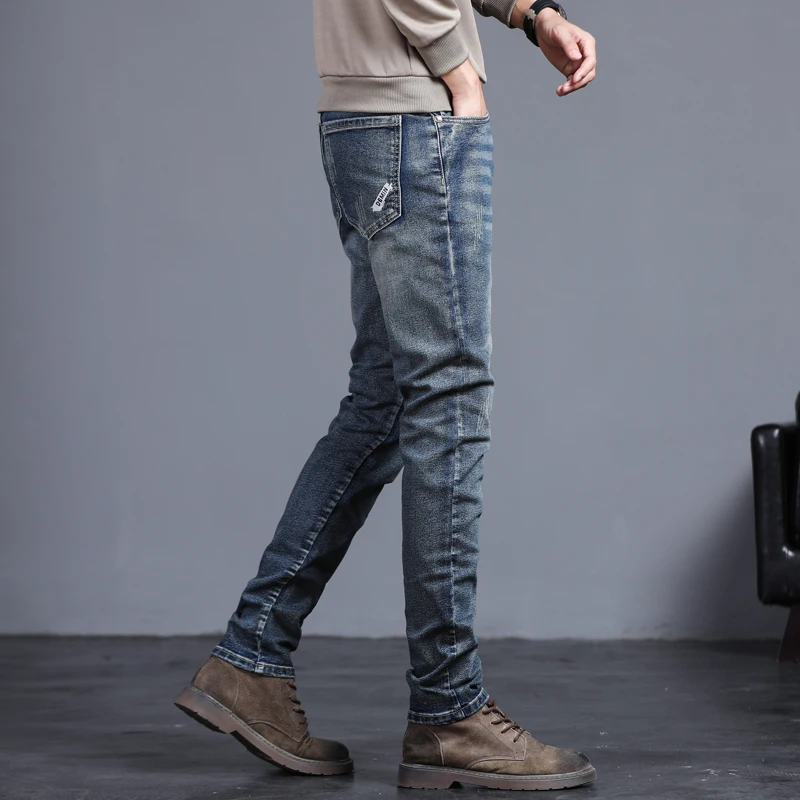 Men's Fashion Vintage Jeans Au - Streetwear Brand Jeans 评论和价格