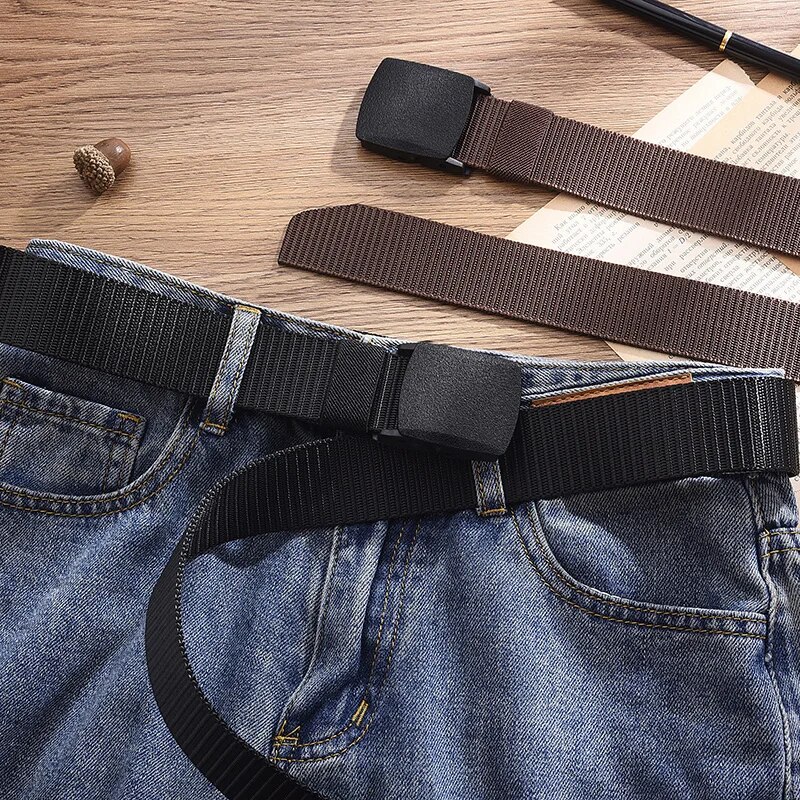 Men's Belt Outdoor Casual Canv - Off White Belt 评论和价格