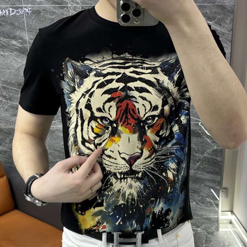 Streetwear Hot Drill Tiger Hea - Streetwear Outfit Brand 评论和价格