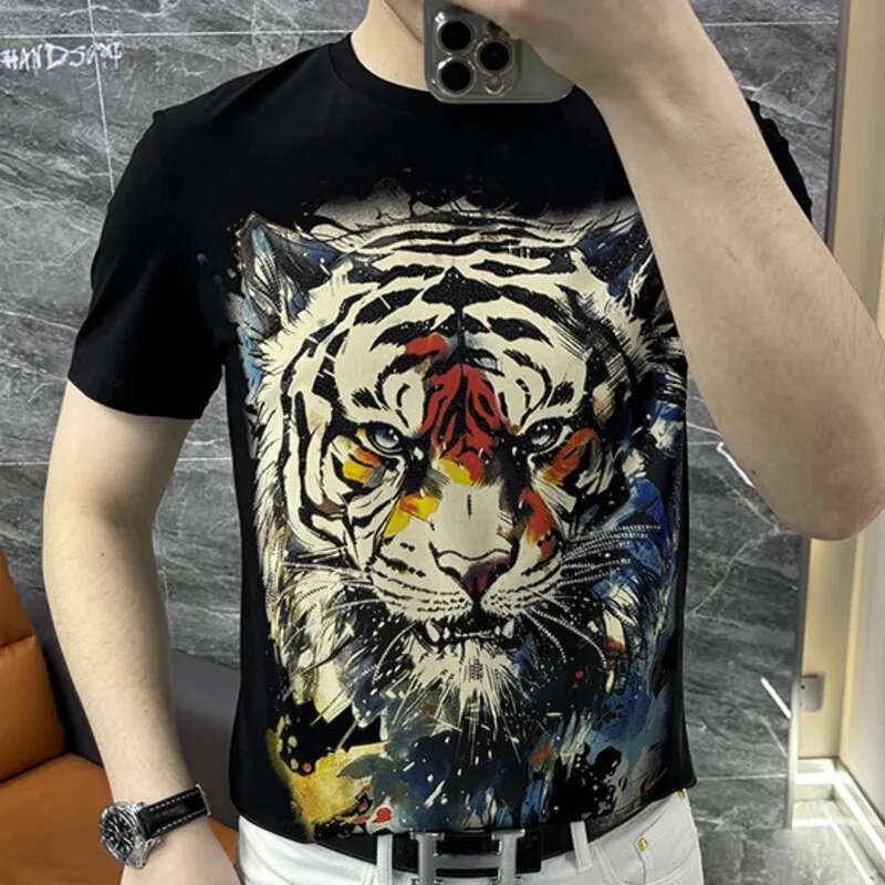 Streetwear Hot Drill Tiger Hea - Streetwear Outfit Brand 评论和价格